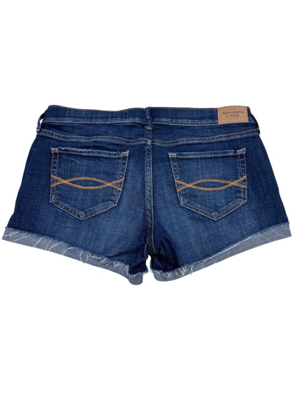 Abercrombie & Fitch Women's Distressed Denim Shorts Size 27 - Picture 2 of 8